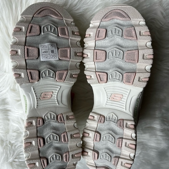 🆕 Skechers Women's D'Lites Memory Foam Sneakers Multicolor Lace Detail Size 7.5 - Picture 8 of 11